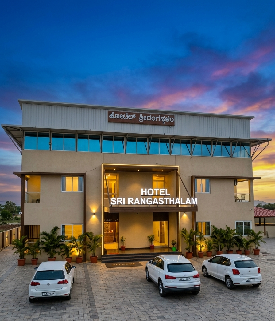 Hotel Srirangasthalam Exterior Sunset
